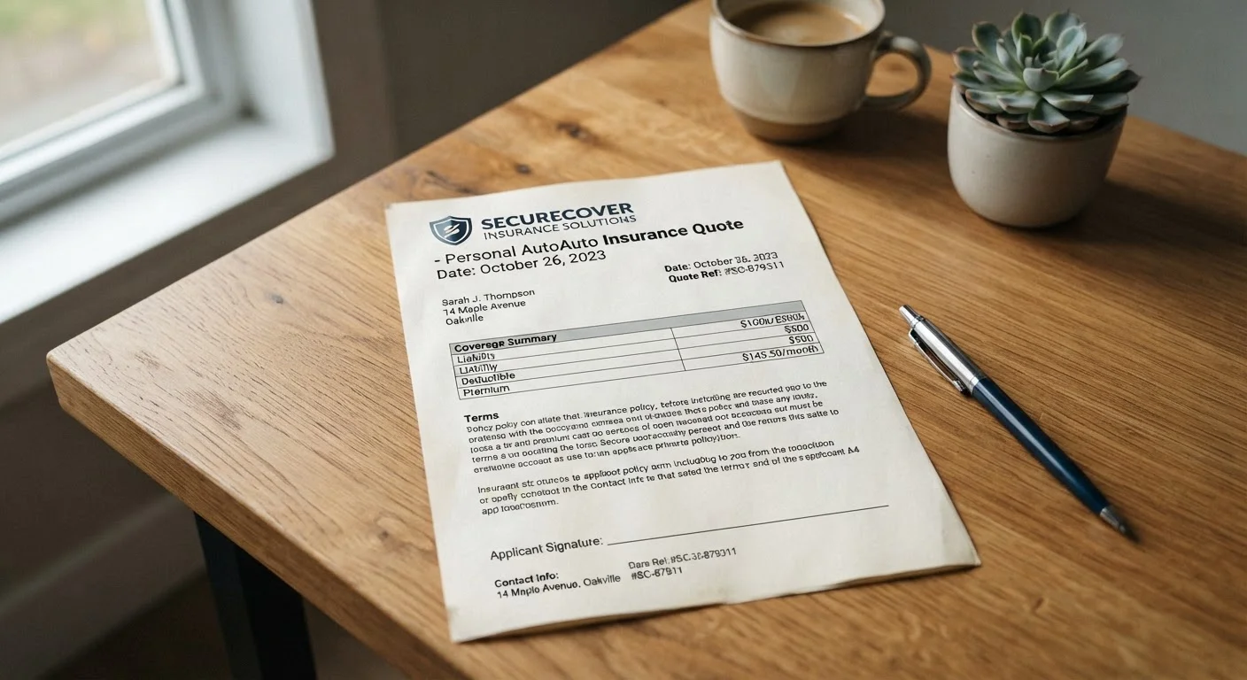 Reading an Auto or Home Insurance Quote Without Getting Lost